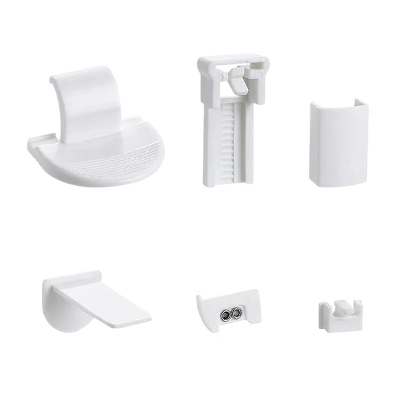 clips rideau blanc modernes 36 pièces accessoires volets plastique fixations