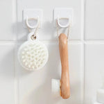 crochet mural adhésif moderne blanc uni opaque salle bains support rideau douche fixeversible qualité