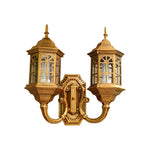 applique murale or noir ornements dorés verre translucide classique vintage éclairage chambre entrée étude