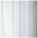 rideau blanc moderne transparent rayures verticales fines fenêtre salon chambre maison