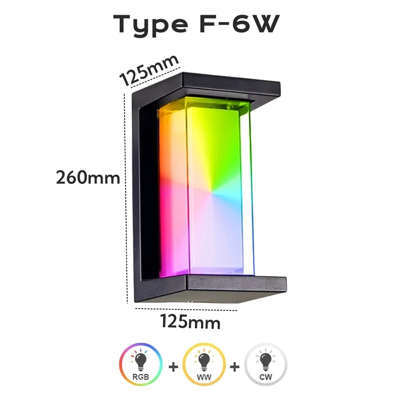 applique murale led moderne noire blanche controle app telecommande étanche alexa google
