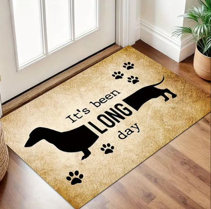 tapis multicolore motif floral chiots moderne antidérapant résistant décoloration 30x50cm 40x60cm 50x80cm