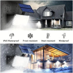 projecteur solaire led capteur mouvement clips moderne panneau solaire noir blanc bleu