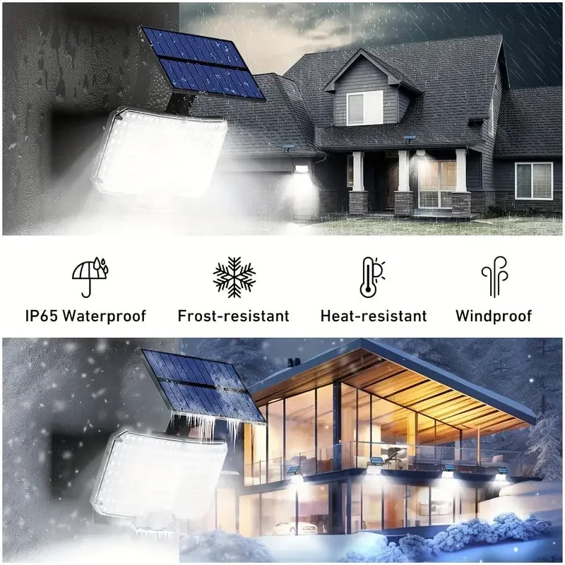 projecteur solaire led capteur mouvement clips moderne panneau solaire noir blanc bleu
