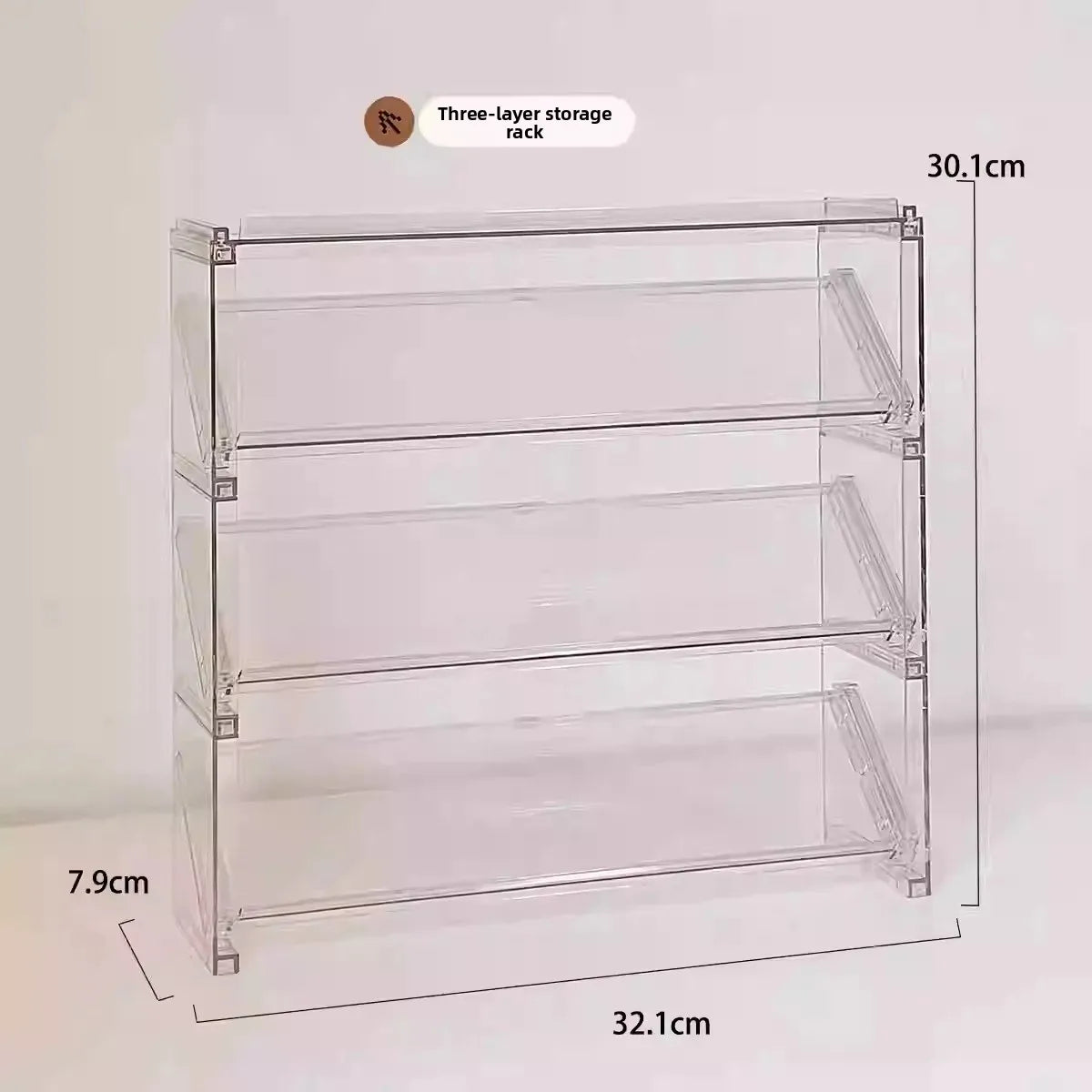 porte cartes anti poussière acrylique transparent personnages animés moderne rangement bijoux accessoiressealed dustproof