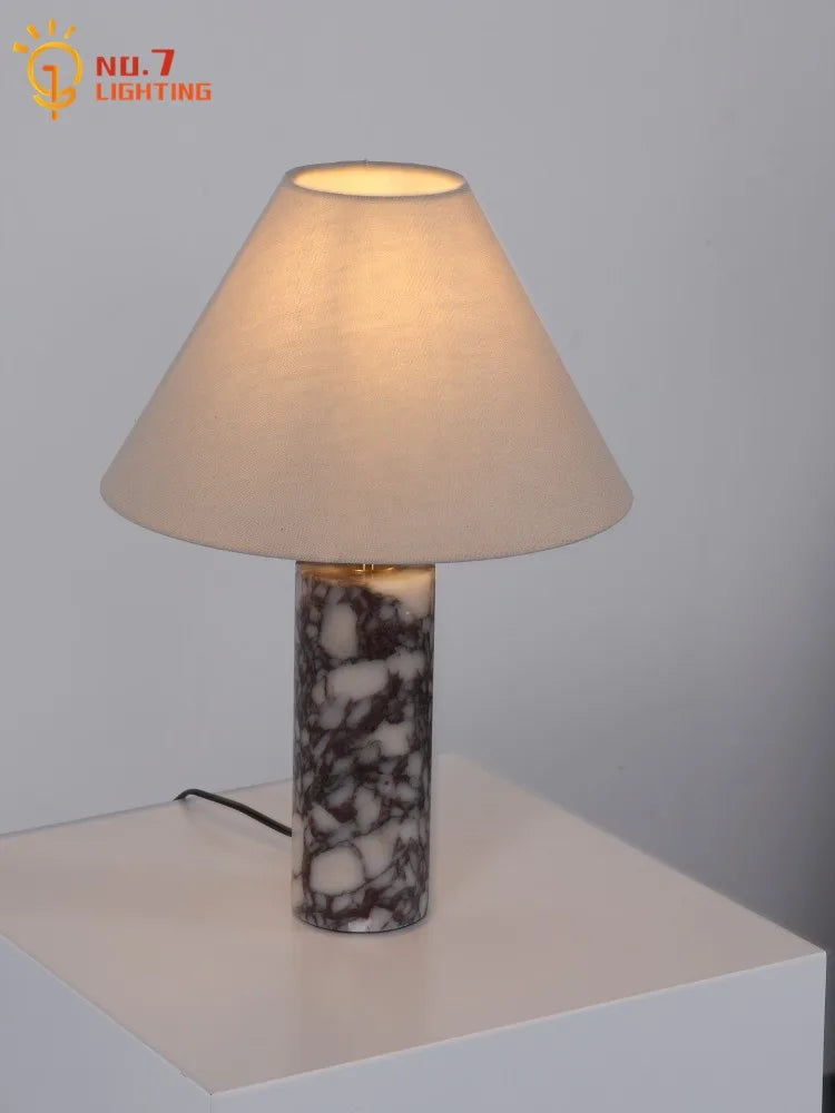 lampe table marbre moderne led e14 blanc noir adhésif opaquet vde