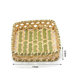 paniers bambou tissage régulier motifs géométriques naturel vert clair traditionnels artisans respectueux environnement