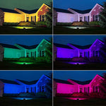 projecteur led rgb blanc noir moderne télécommande clips rotatifs certification ip68 vde ul rohs