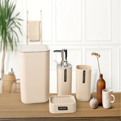 Ensemble accessoires salle de bain moderne noir