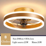 ventilateur lampe led télécommande moderne cristaux noir élégant eyelets circulaire