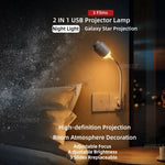 projecteur ciel étoilé veilleuse lampe table 12 diapositives motifs planètes chambre enfants led blanc