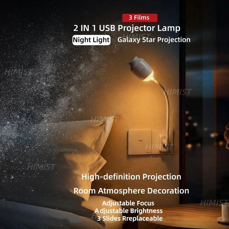 projecteur ciel étoilé veilleuse lampe table 12 diapositives motifs planètes chambre enfants led blanc