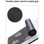 tapis sol gris moderne absorbant rapide salle bain mat uni doux 50x80cm