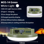 lampe led rechargeable portable bleu orange blanc grille hexagonale moderne aimant puissant