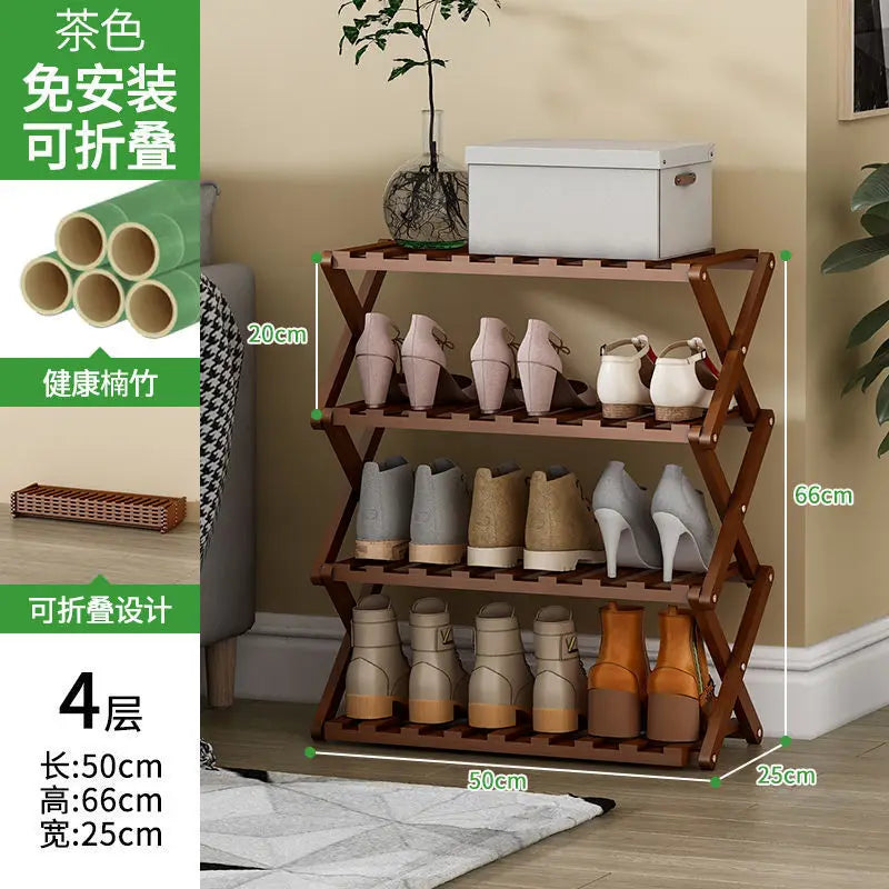 étagère chaussures pliable bois naturel moderne finition lisse support rangement entrée maisonSports Chaussures Bottes