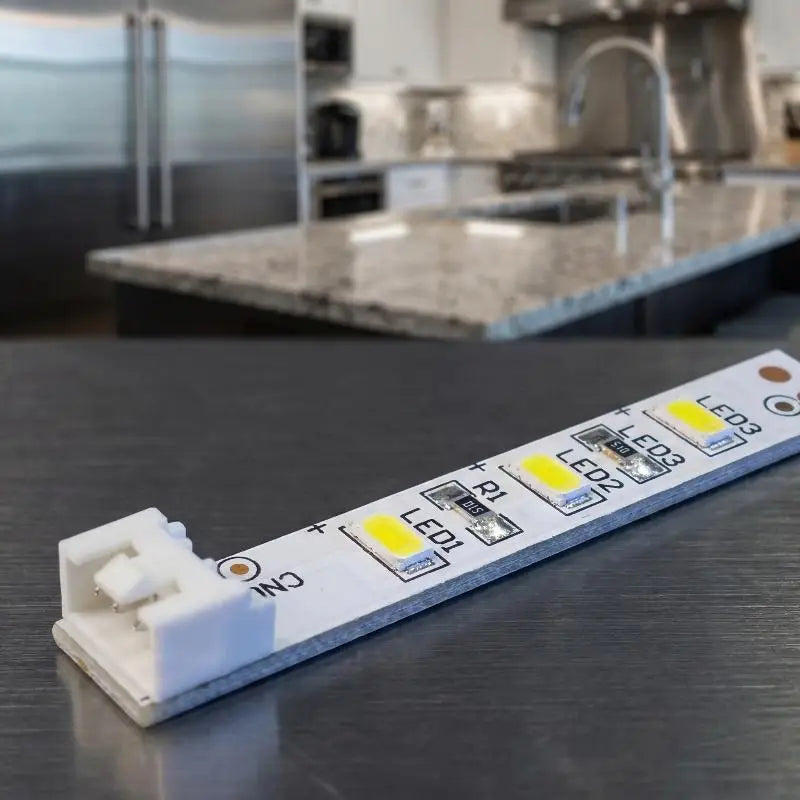 ruban led blanc moderne 65mm 10mm connecteur maison bricolage éclairage efficace