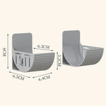 supports rangement mural adhésifs blanc gris moderne film plastique sacs poubelles cuisine