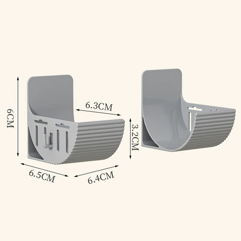 supports rangement mural adhésifs blanc gris moderne film plastique sacs poubelles cuisine