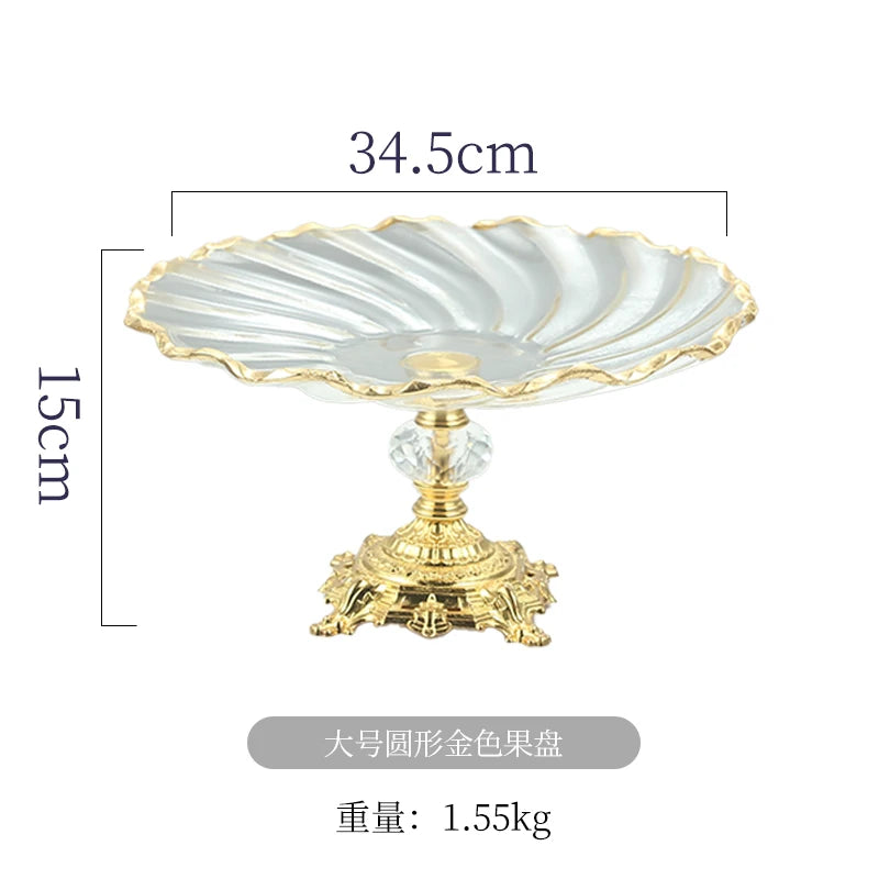 support fruits or noir rayures dorées classique baroque fourchette couteau hauteur 13cm