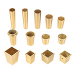 cache pot doré moderne lisse set pièces protection chaise table sécurité dorée