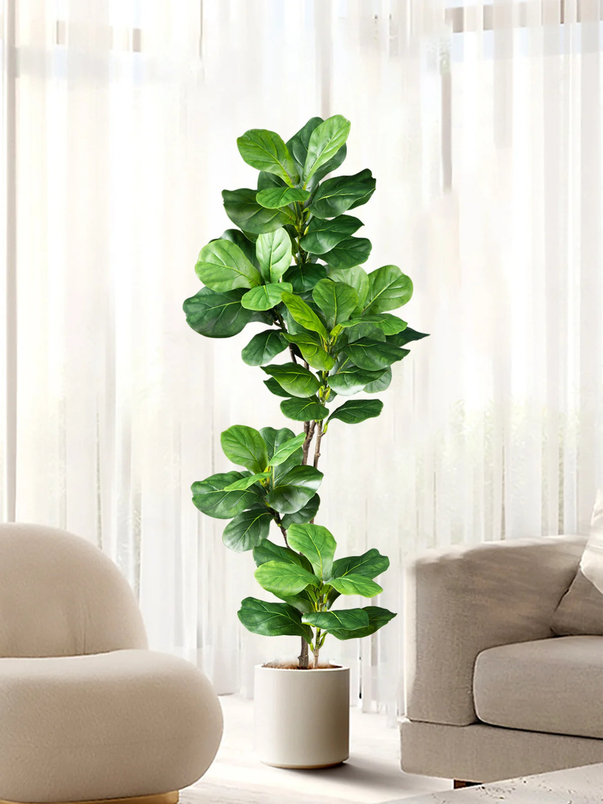 plante artificielle arbuste vert feuilles ovales moderne pot décoration extérieure intérieure haute qualité simulation