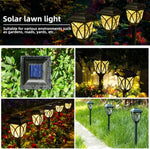 lampes solaires extérieures classiques motifs géométriques noir jaune éclairage gazon vintage autonomes