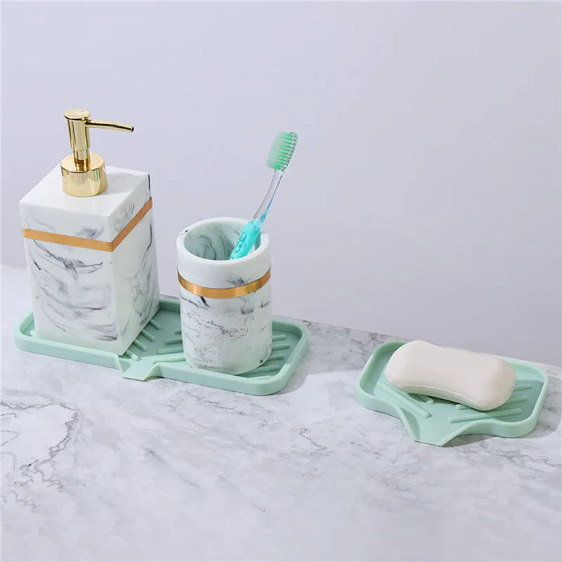support savon silicone self draining moderne gris vert blanc rayures horizontales