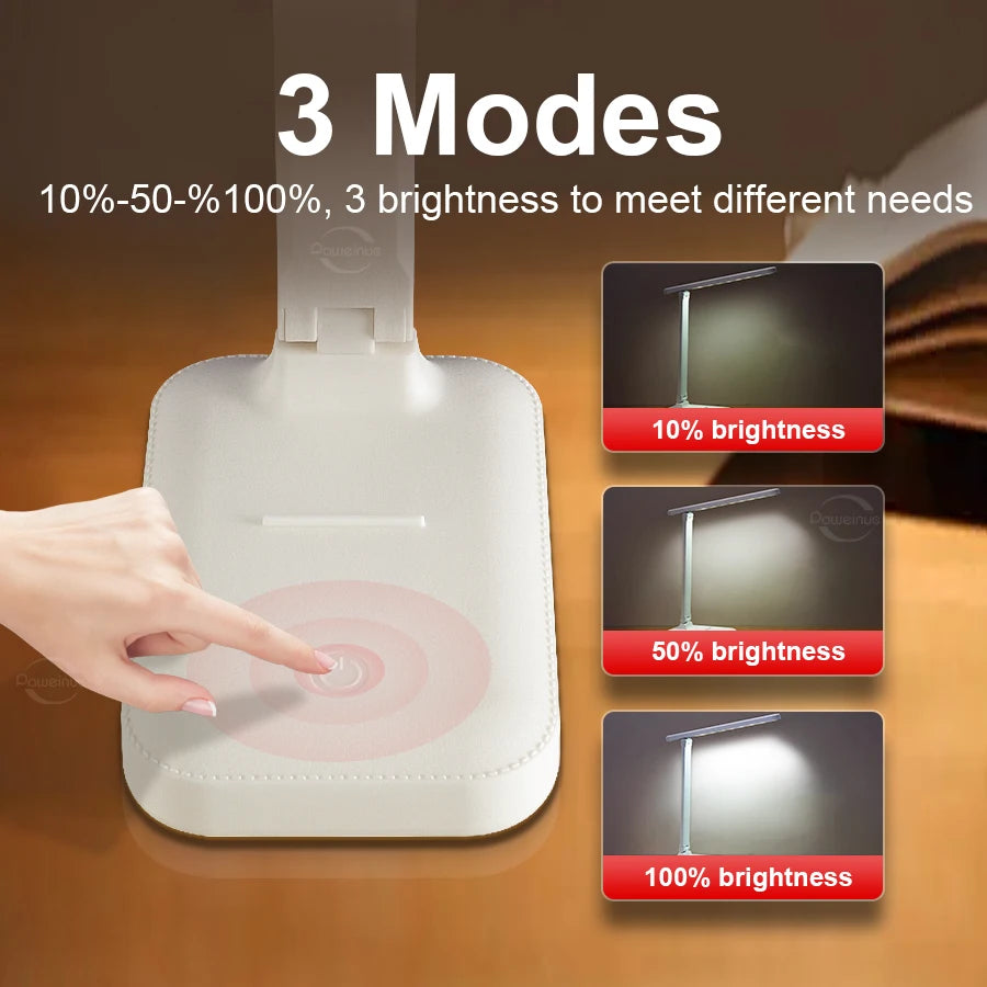 lampe led rechargeable blanc moderne minimaliste base plate flux lumineux variable ab