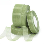 ruban polyester vert clair moderne élégant 15mm 20mm 25mm 38mm translucent emballage décoration mariage