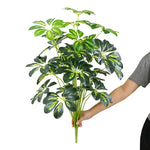plantes artificielles feuilles vertes monstera palmes extérieures decoration moderne jardins maison tronc faux
