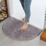 tapis bain demi circulaire chenille douce animaux compagnie salle bain moderne