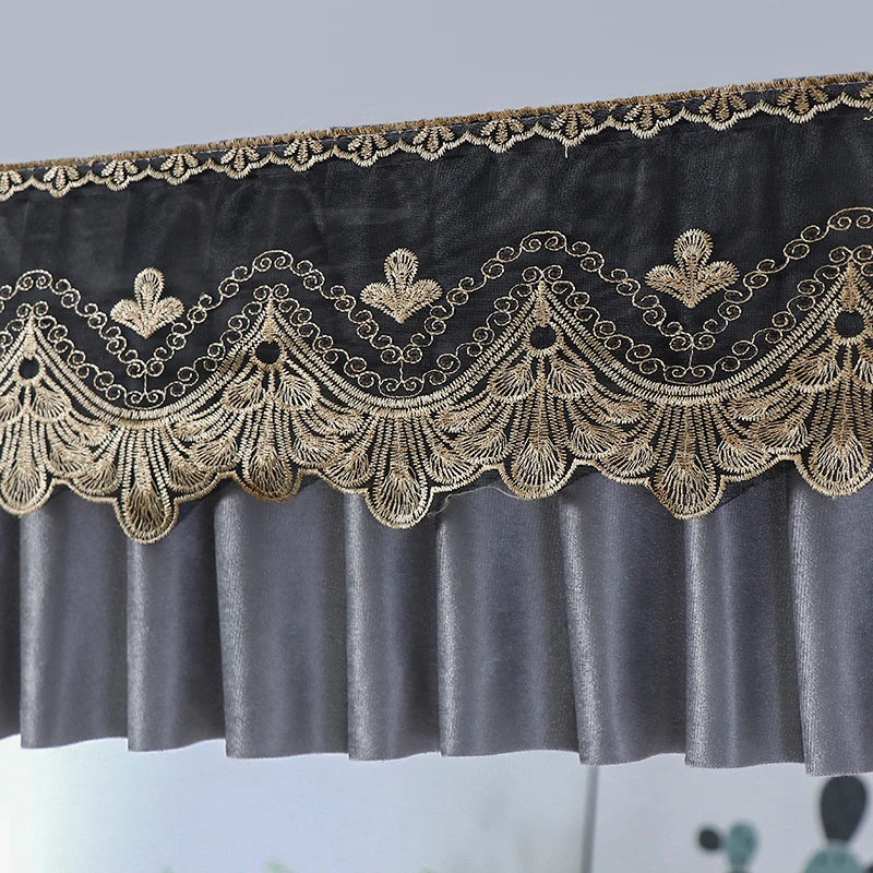 rideau auto adhésif velours brodé classique opacité beige noir rouge bleuINCT