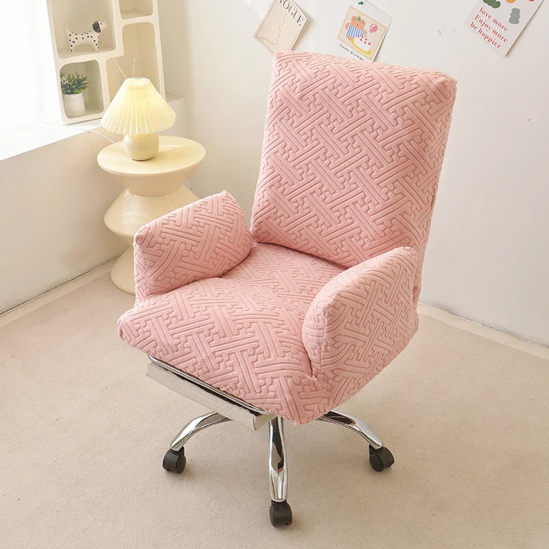 fauteuil moderne orange accoudoirs coussin d'assise tête inclinable élasthanne polyester
