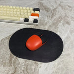 tapis souris simili cuir noir gris clair moderne plateau souris clavier