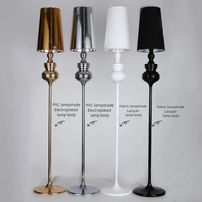 lampe sol moderne métal doré blanc salon chambre éclairage led intérieur élégant