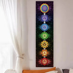 tableau mural multicolore mandala symboles religieux spirituel opaque sans fixation 150cm 40cm