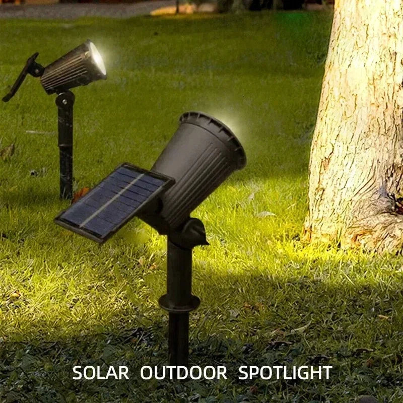 Spot lumineux solaire noir moderne IP65 batterie rechargeable ajustement lumière 180 degré RGB blanc