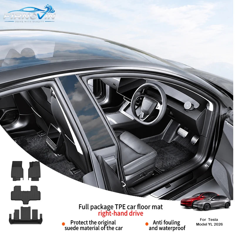 tapis sol voiture yl 2026 noir anti dérapant imperméable tout temps moderne