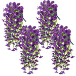 guirlande fleurs artificielles violet rose vert moderne décoration maison mariage anniversaireintérieur