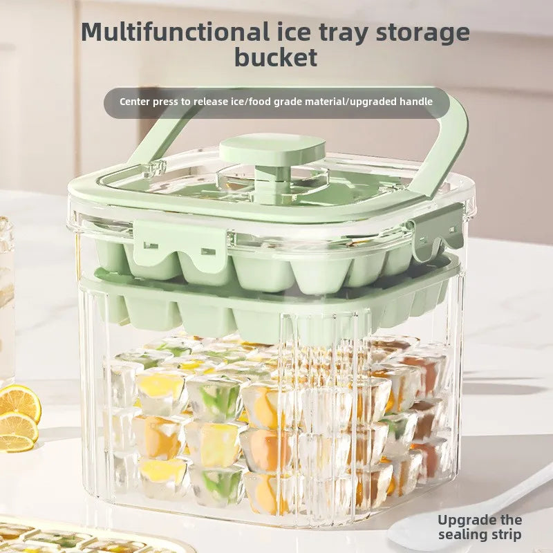 bac glaçons silicone transparent moderne multifonctionnel plaque glaçons compartiments poignée amovible été maison cuisine
