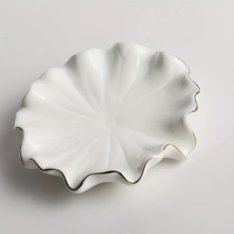 assiette savon blanc coquillage relief moderne salle bains facile nettoyer durable élégant original