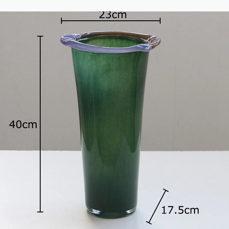 vases verre modernes colorés transparents opaques bols saladiers plats ondulés fleurs fruits table décoration