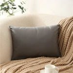 housses coussin carrées unies modernes beige gris orange lit décoration voiture