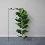 plante artificielle arbre ficus vert feuilles uniformes moderne décoration extérieure intérieure pot 180cm