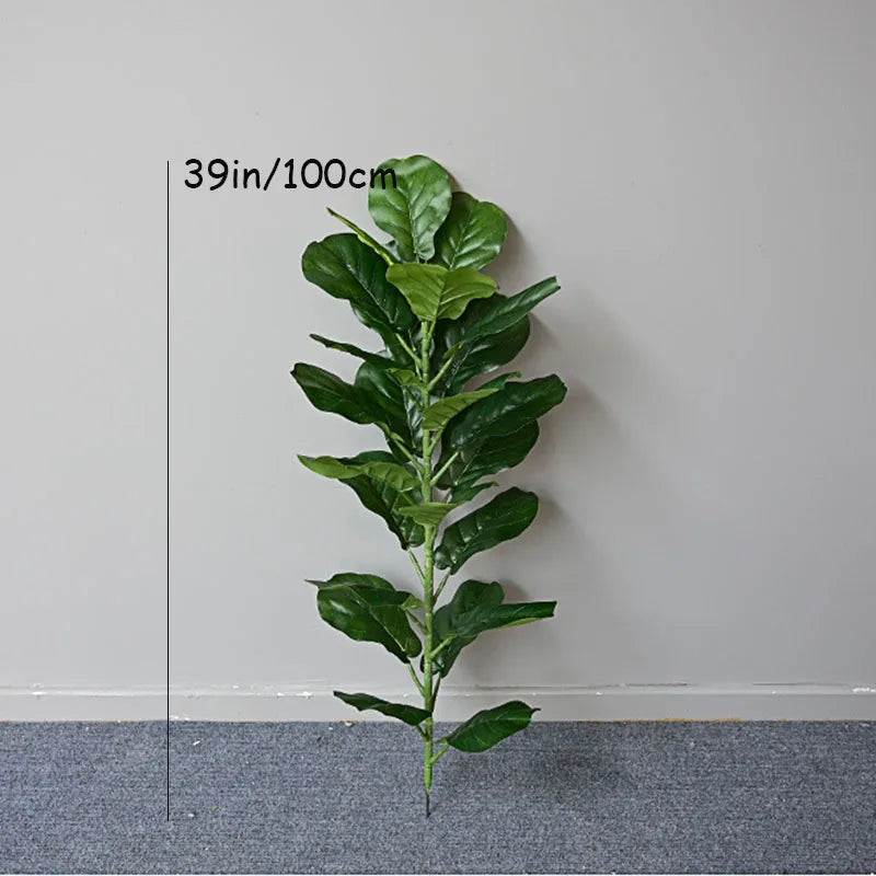 plante artificielle arbre ficus vert feuilles uniformes moderne décoration extérieure intérieure pot 180cm