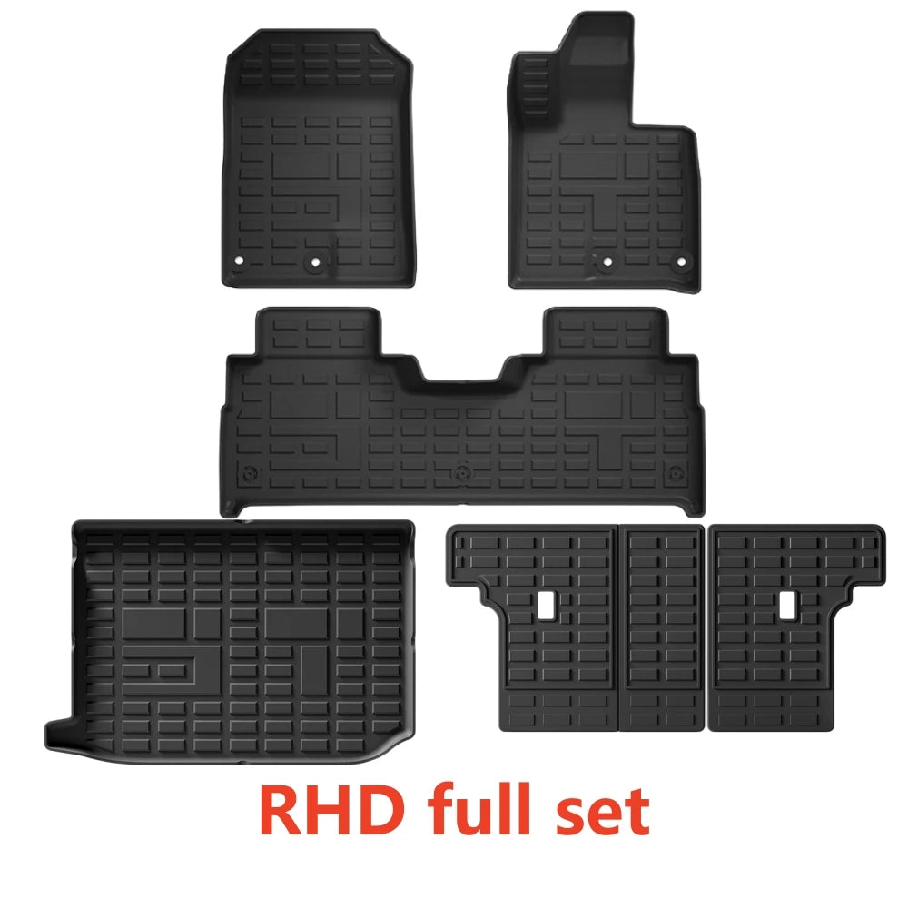 tapis sol voiture noir grille protection moderne clips fixations toutes saisons