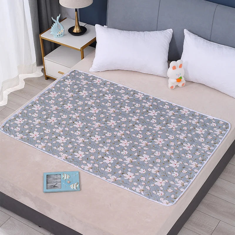 protège matelas imperméable anti fuite gris bleu clair quilté confortable moderne 70x90cm 80x120cm 100x150cm