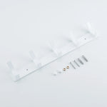 porte serviettes mural blanc moderne crochets cordons rangement salle bain minimaliste