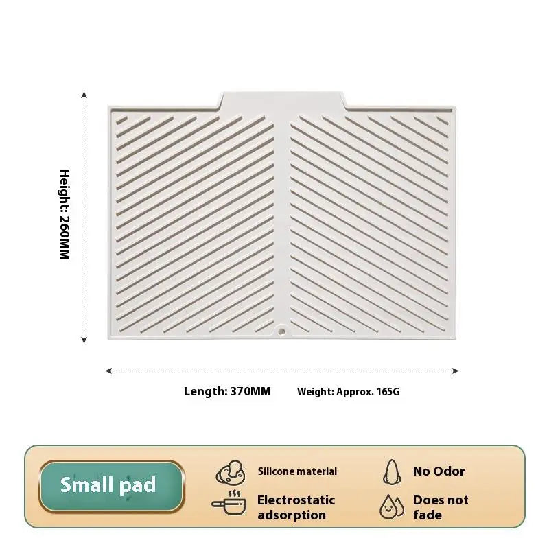 pad protection table silicone vert clair beige moderne clips diagonal