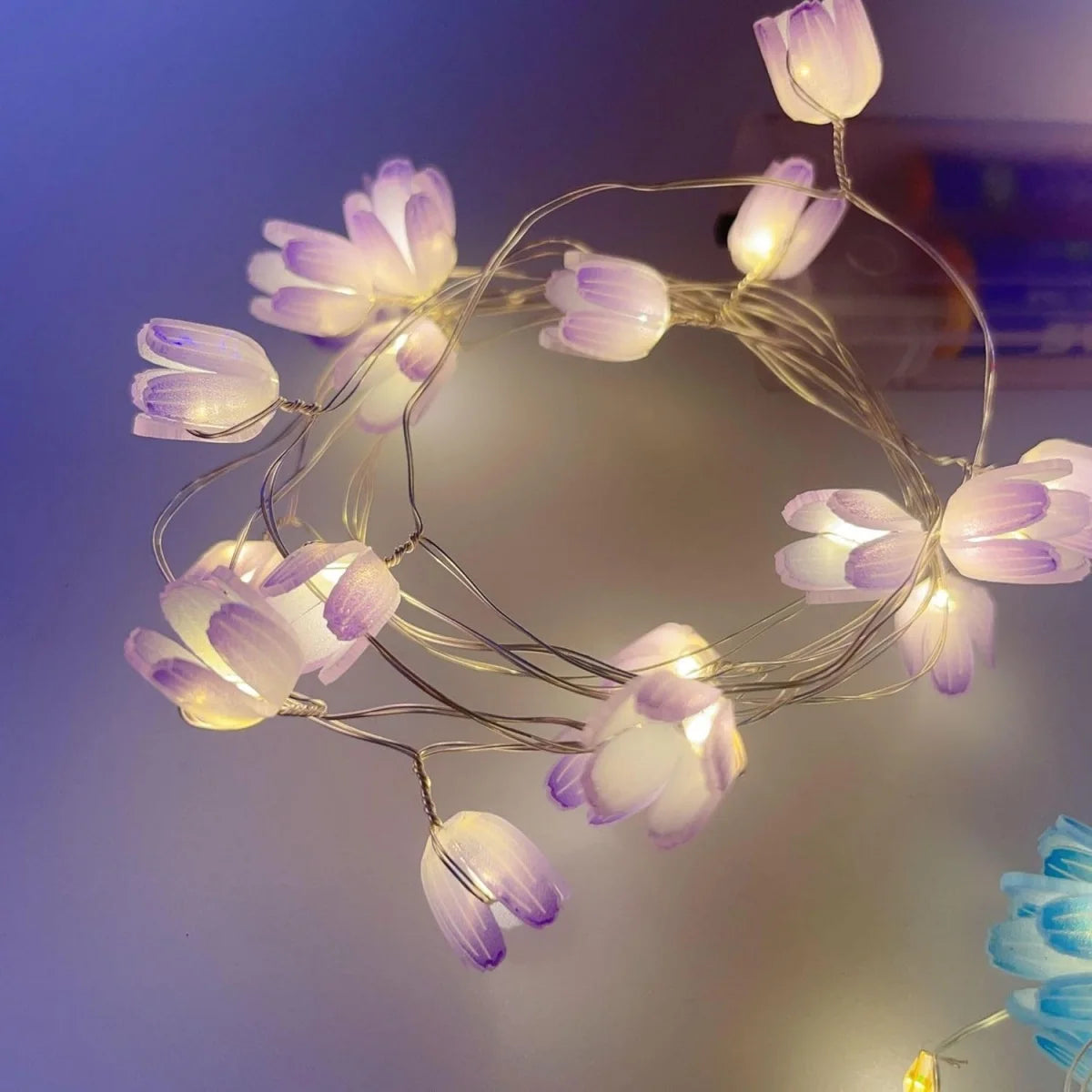Guirlande lumineuse tulipe 20 LED RVB